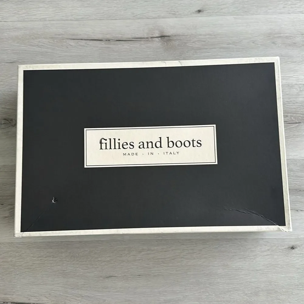Fillies and Boots Mora Suede Cognac‎ US 9.5 NWT IN BOX